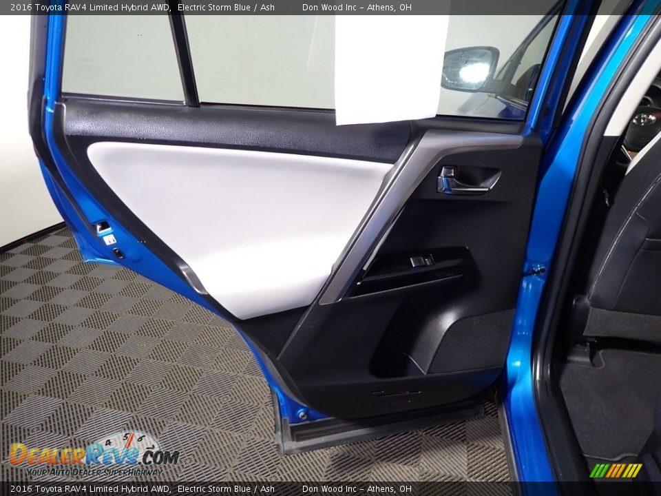 2016 Toyota RAV4 Limited Hybrid AWD Electric Storm Blue / Ash Photo #21