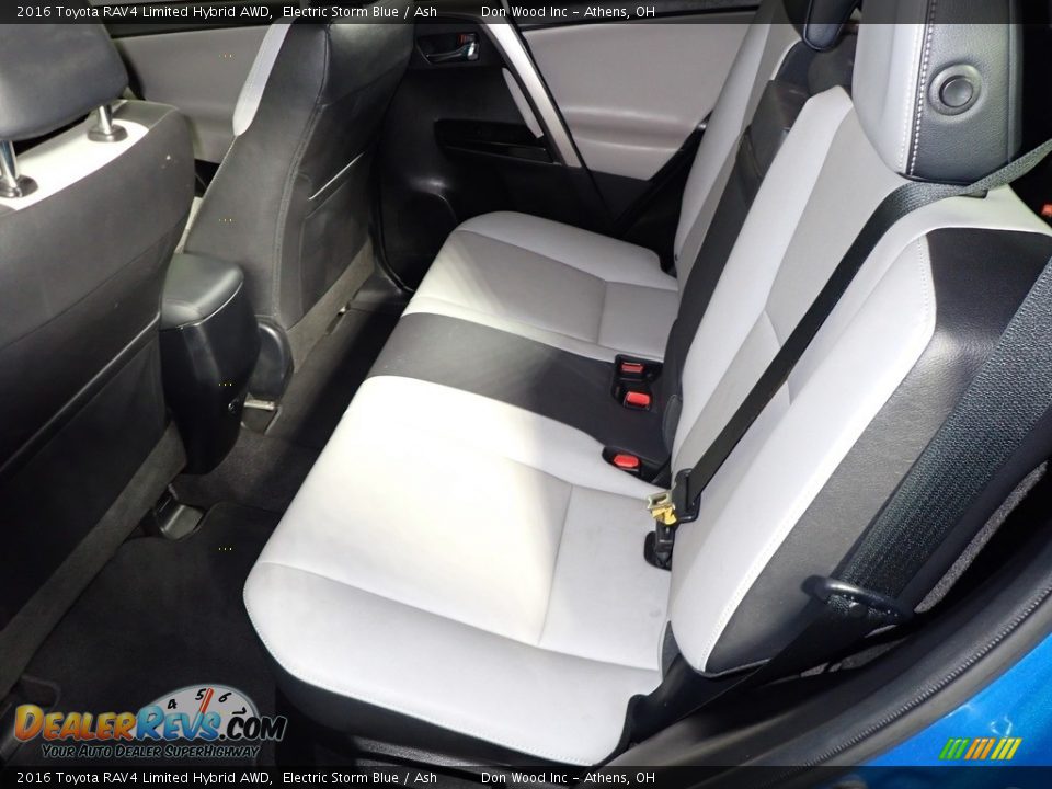 2016 Toyota RAV4 Limited Hybrid AWD Electric Storm Blue / Ash Photo #22