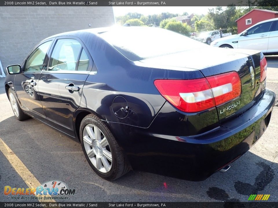 2008 Lincoln MKZ Sedan Dark Blue Ink Metallic / Sand Photo #2