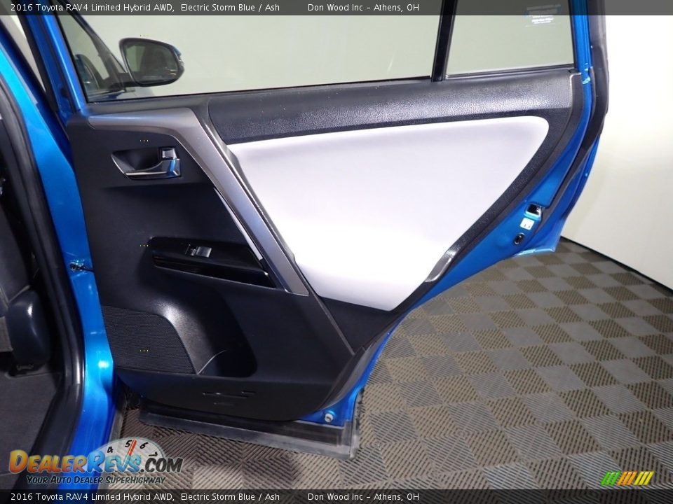 2016 Toyota RAV4 Limited Hybrid AWD Electric Storm Blue / Ash Photo #23
