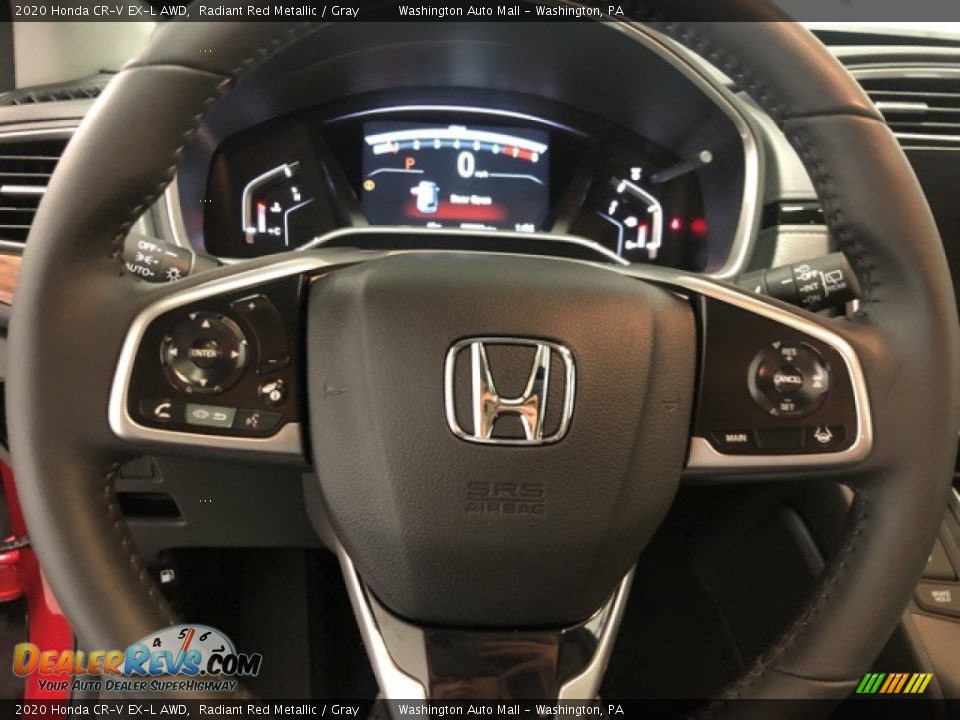 2020 Honda CR-V EX-L AWD Radiant Red Metallic / Gray Photo #13