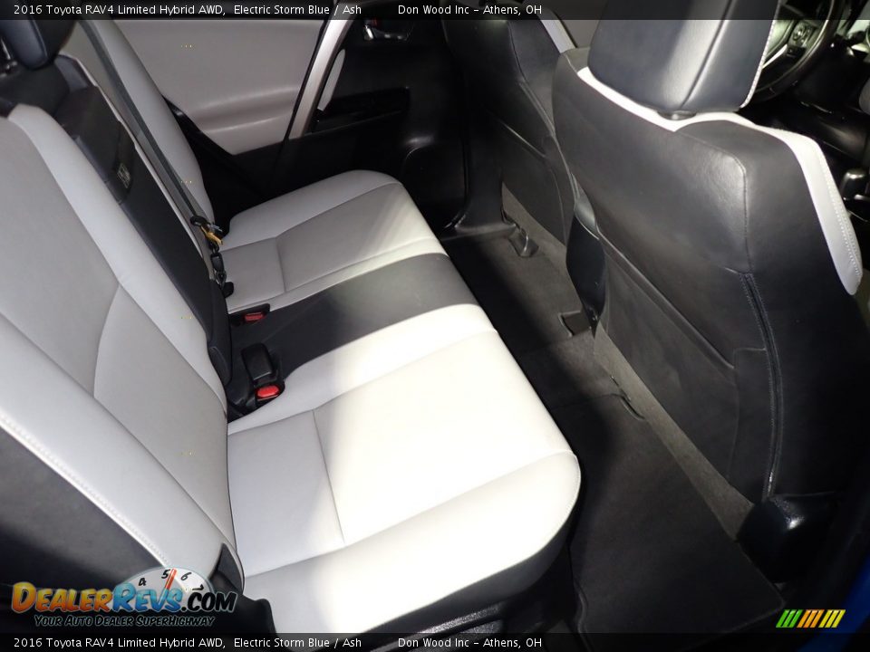 2016 Toyota RAV4 Limited Hybrid AWD Electric Storm Blue / Ash Photo #24