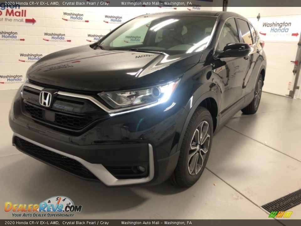 2020 Honda CR-V EX-L AWD Crystal Black Pearl / Gray Photo #1