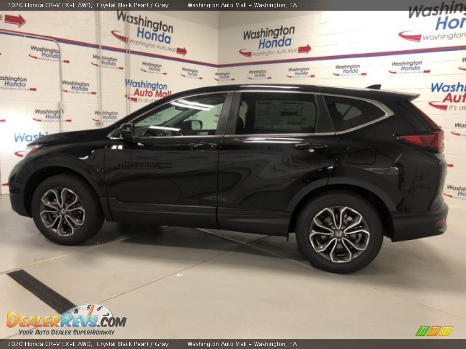 2020 Honda CR-V EX-L AWD Crystal Black Pearl / Gray Photo #2