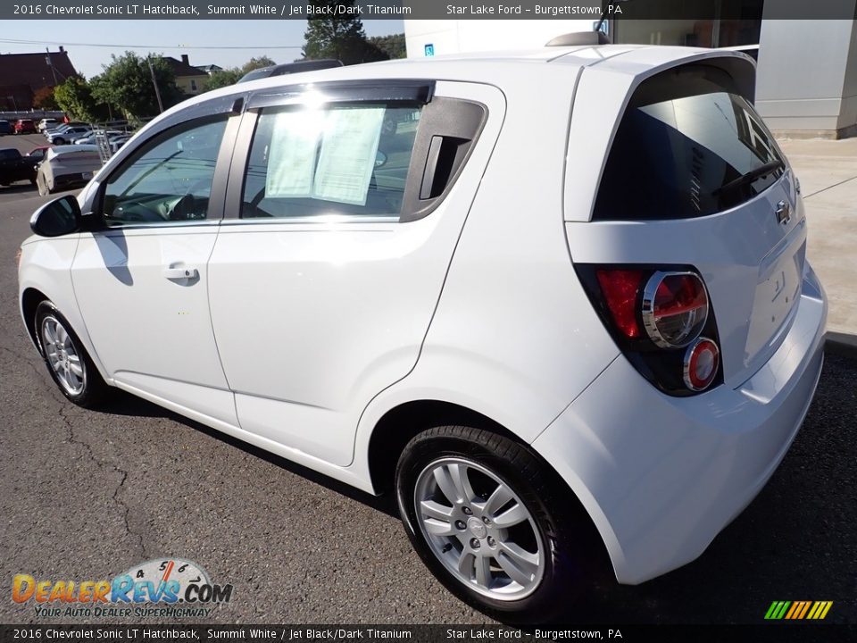 2016 Chevrolet Sonic LT Hatchback Summit White / Jet Black/Dark Titanium Photo #3