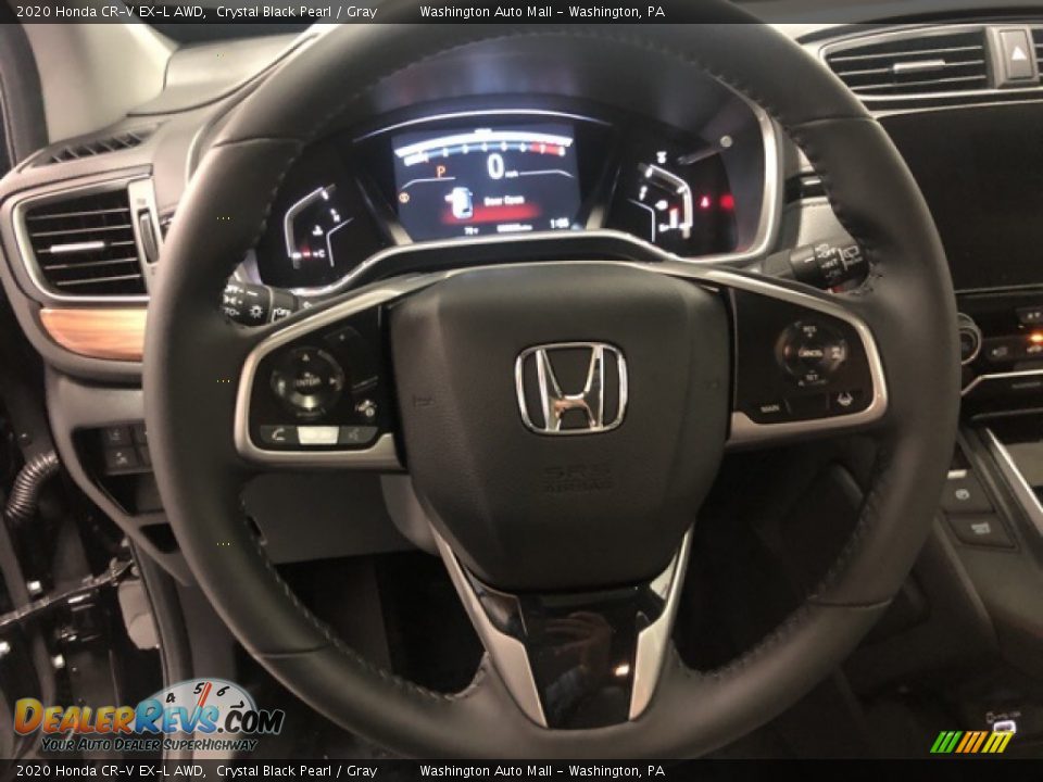 2020 Honda CR-V EX-L AWD Crystal Black Pearl / Gray Photo #13