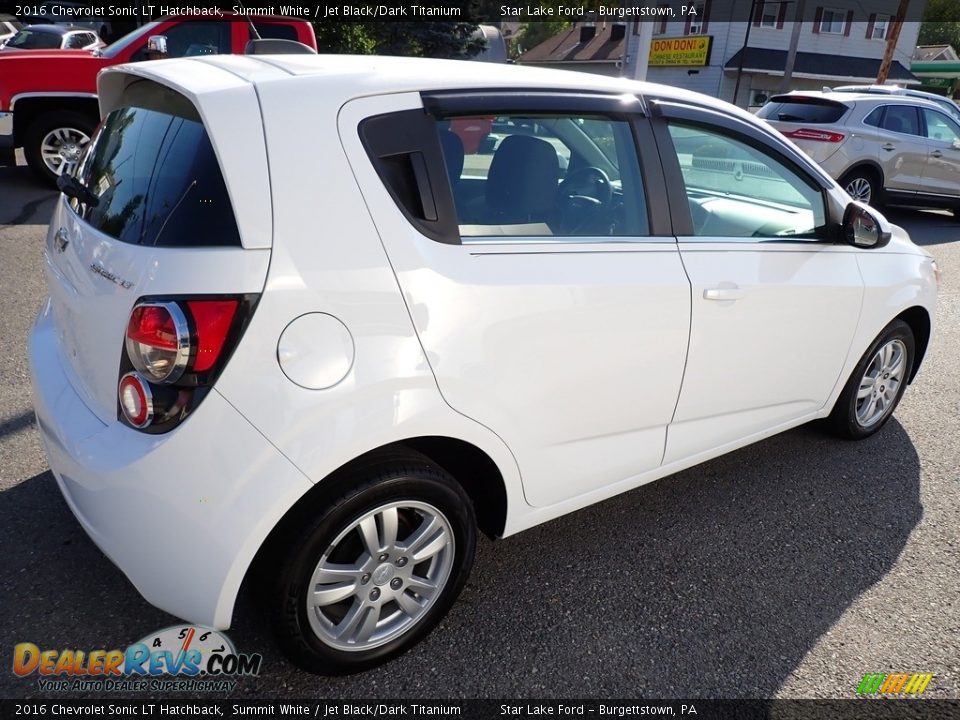 2016 Chevrolet Sonic LT Hatchback Summit White / Jet Black/Dark Titanium Photo #6