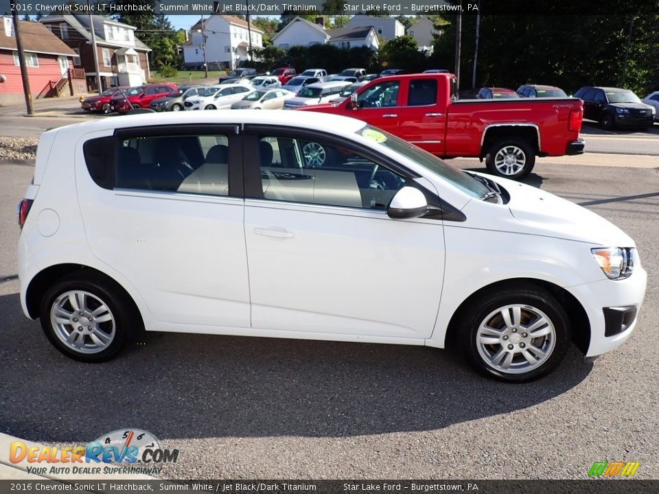 2016 Chevrolet Sonic LT Hatchback Summit White / Jet Black/Dark Titanium Photo #7