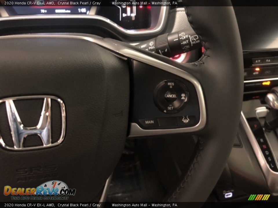 2020 Honda CR-V EX-L AWD Crystal Black Pearl / Gray Photo #15