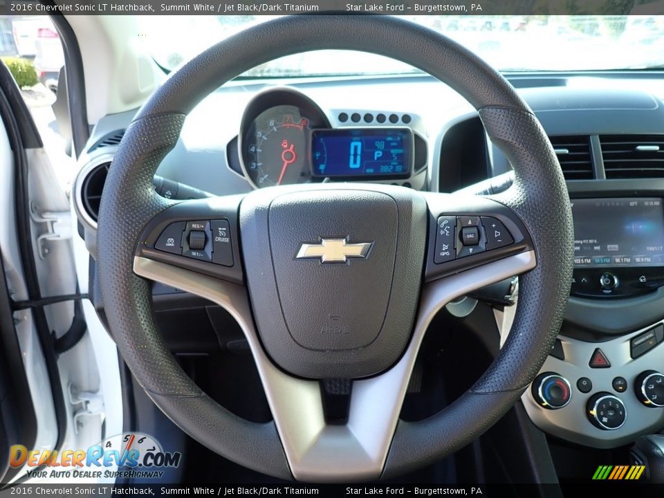 2016 Chevrolet Sonic LT Hatchback Steering Wheel Photo #15