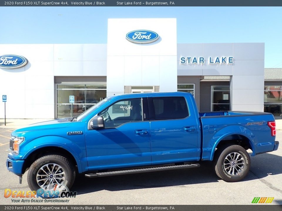 2020 Ford F150 XLT SuperCrew 4x4 Velocity Blue / Black Photo #1