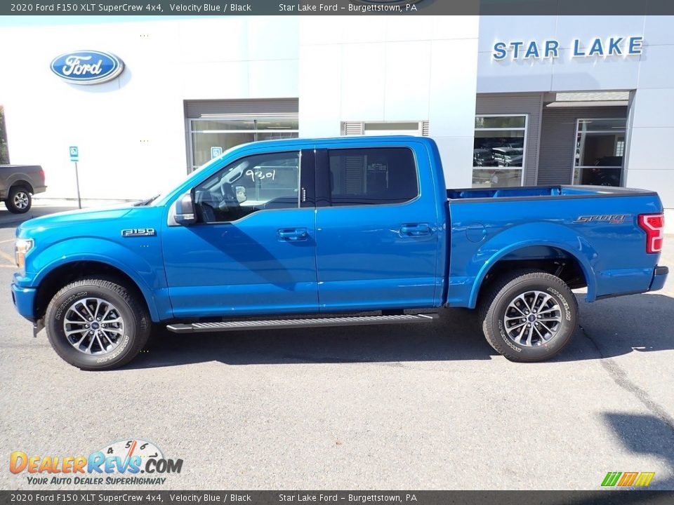 2020 Ford F150 XLT SuperCrew 4x4 Velocity Blue / Black Photo #2