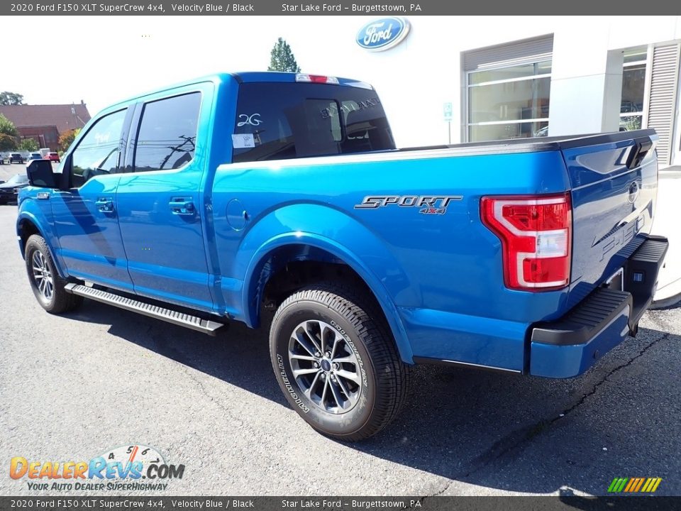 2020 Ford F150 XLT SuperCrew 4x4 Velocity Blue / Black Photo #3