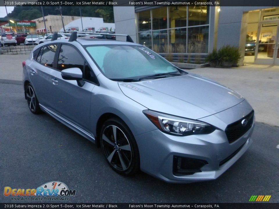 2018 Subaru Impreza 2.0i Sport 5-Door Ice Silver Metallic / Black Photo #9