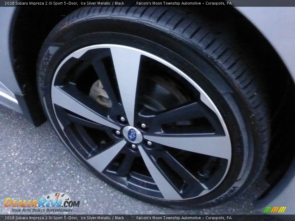 2018 Subaru Impreza 2.0i Sport 5-Door Ice Silver Metallic / Black Photo #10