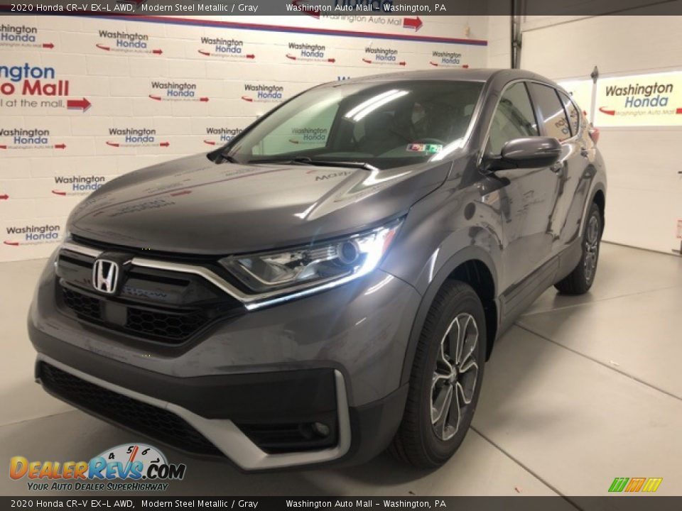 2020 Honda CR-V EX-L AWD Modern Steel Metallic / Gray Photo #1