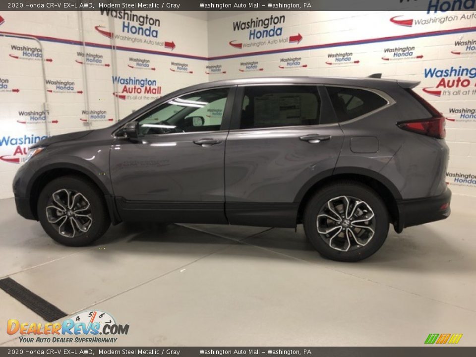 2020 Honda CR-V EX-L AWD Modern Steel Metallic / Gray Photo #2