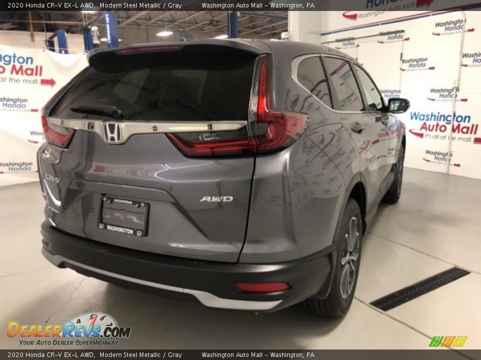 2020 Honda CR-V EX-L AWD Modern Steel Metallic / Gray Photo #3