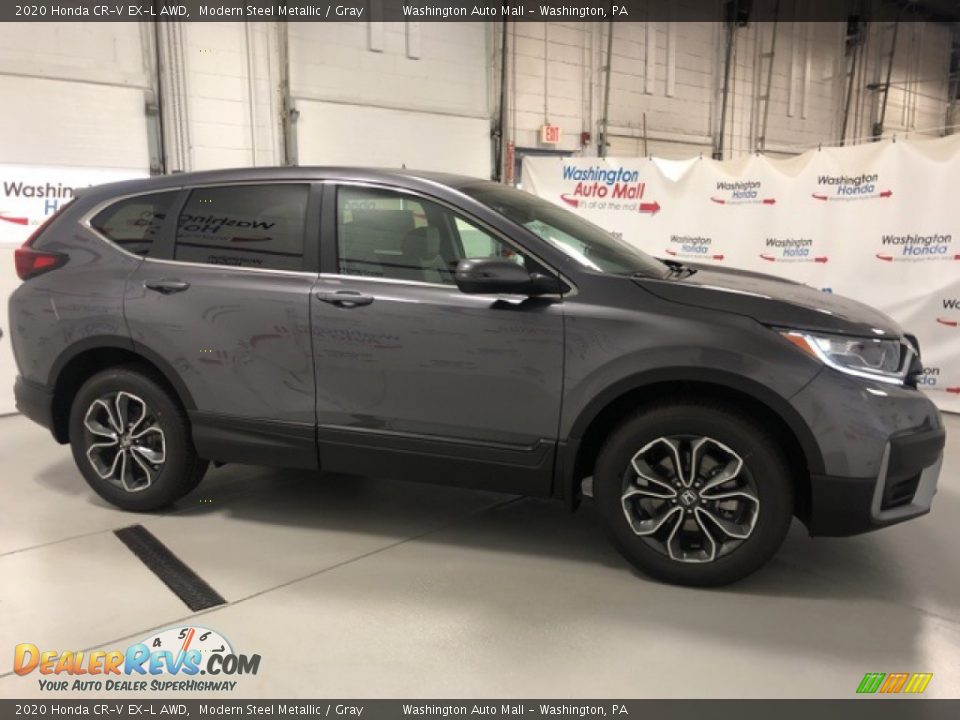 2020 Honda CR-V EX-L AWD Modern Steel Metallic / Gray Photo #4