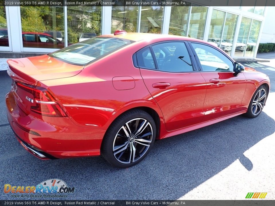2019 Volvo S60 T6 AWD R Design Fusion Red Metallic / Charcoal Photo #3