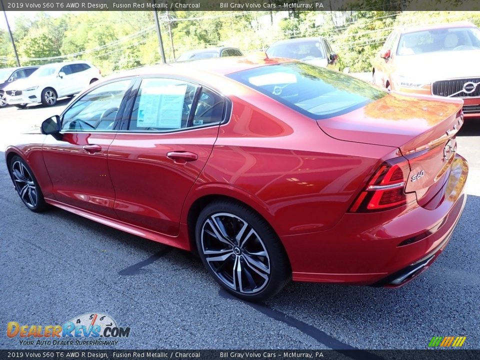 2019 Volvo S60 T6 AWD R Design Fusion Red Metallic / Charcoal Photo #6