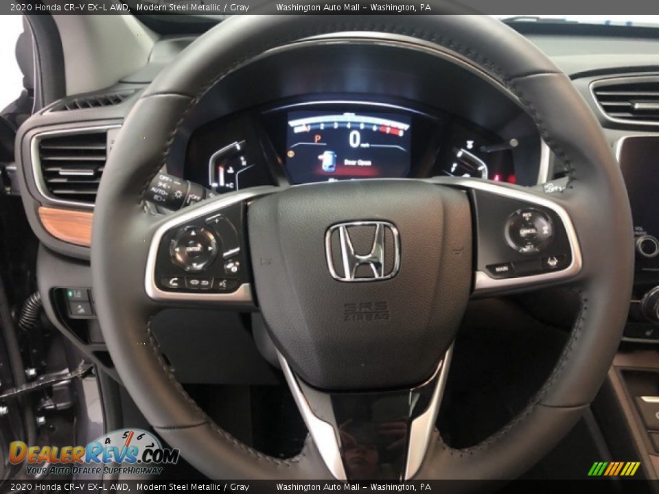 2020 Honda CR-V EX-L AWD Modern Steel Metallic / Gray Photo #13