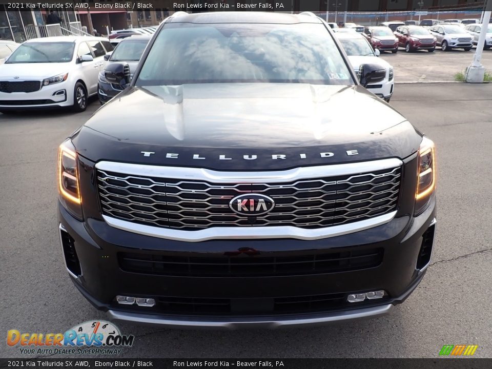 2021 Kia Telluride SX AWD Ebony Black / Black Photo #4
