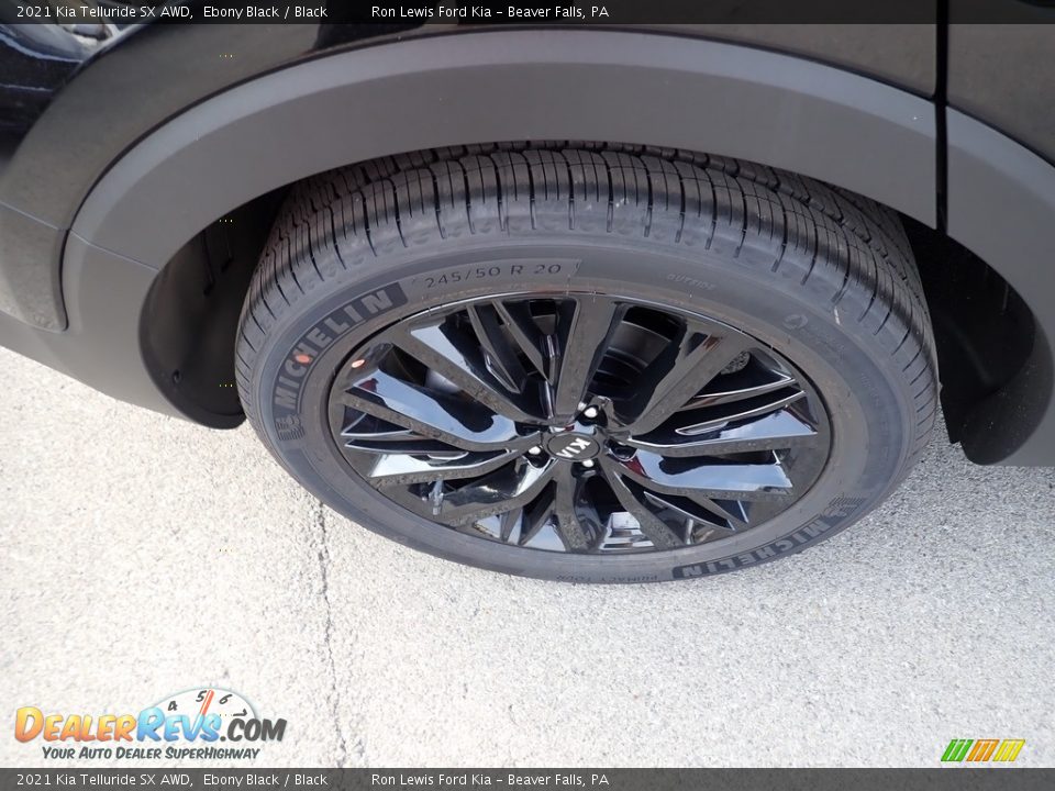 2021 Kia Telluride SX AWD Ebony Black / Black Photo #9
