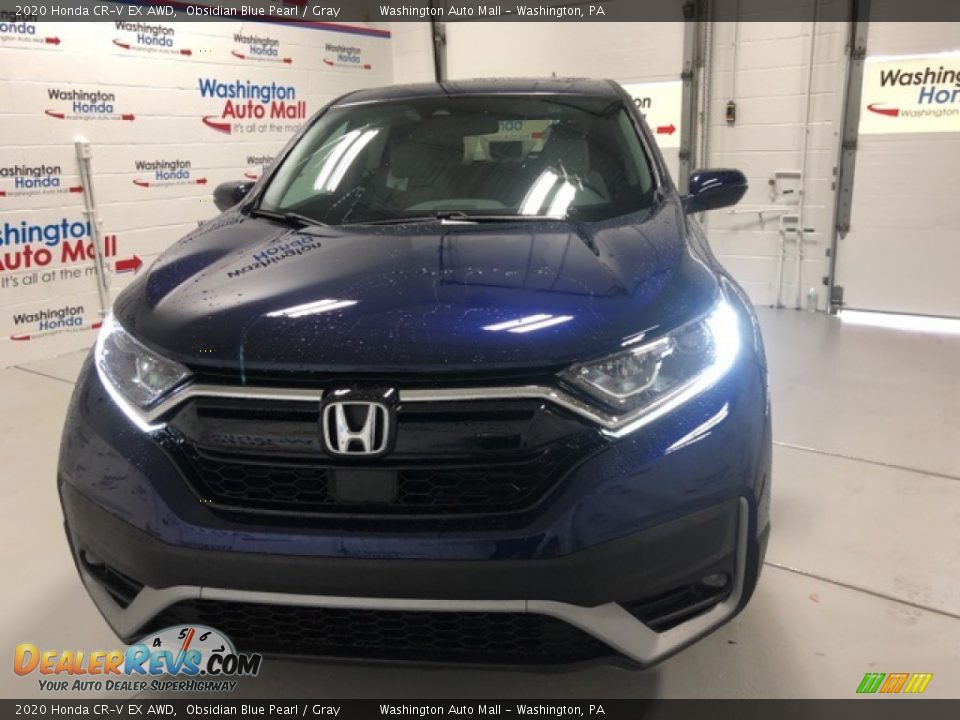 2020 Honda CR-V EX AWD Obsidian Blue Pearl / Gray Photo #5