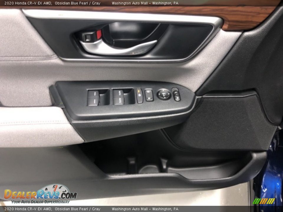 2020 Honda CR-V EX AWD Obsidian Blue Pearl / Gray Photo #10