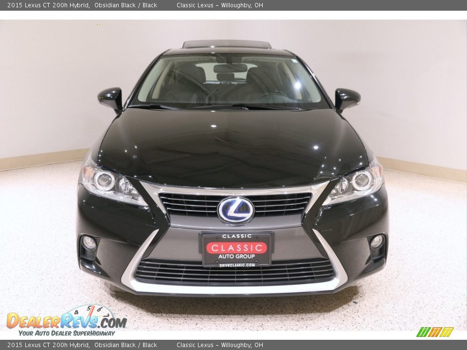 2015 Lexus CT 200h Hybrid Obsidian Black / Black Photo #2