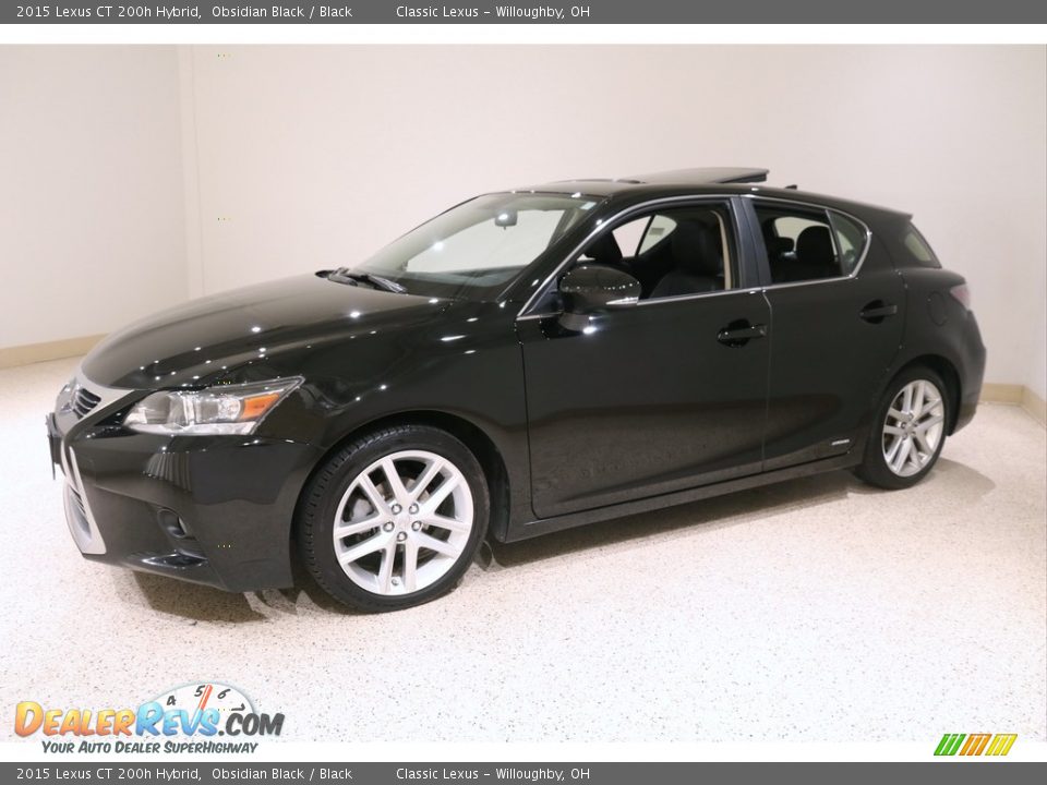 Obsidian Black 2015 Lexus CT 200h Hybrid Photo #3