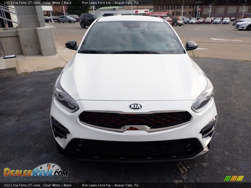 2021 Kia Forte GT-Line Clear White / Black Photo #4