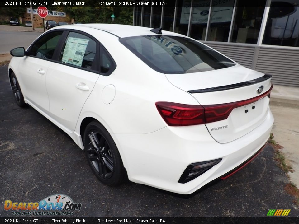 2021 Kia Forte GT-Line Clear White / Black Photo #7