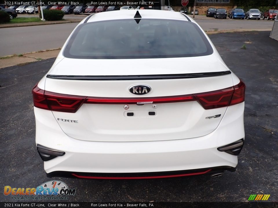 2021 Kia Forte GT-Line Clear White / Black Photo #8