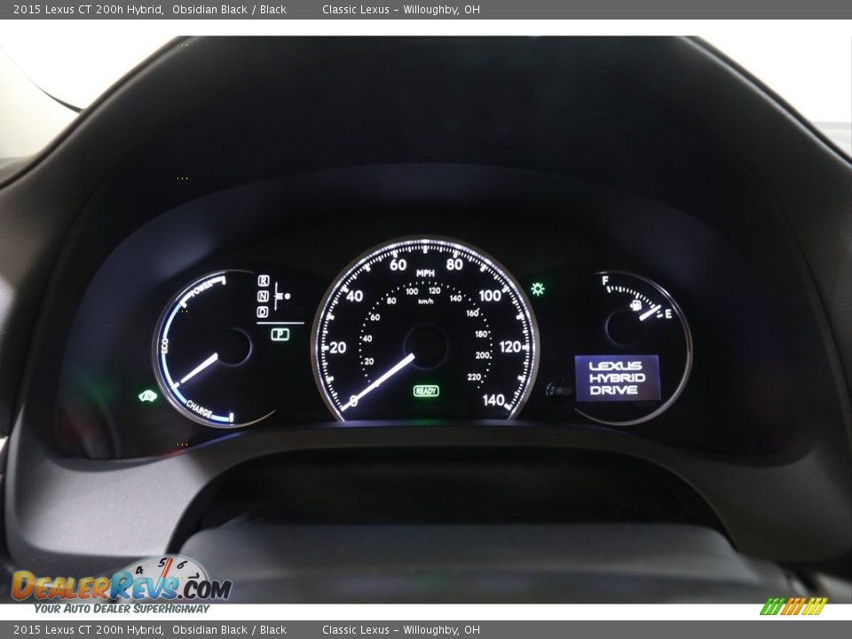 2015 Lexus CT 200h Hybrid Gauges Photo #8