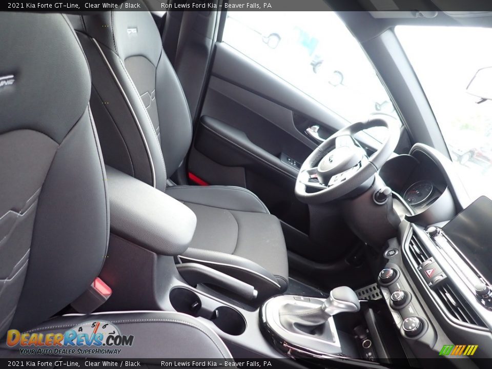 2021 Kia Forte GT-Line Clear White / Black Photo #11