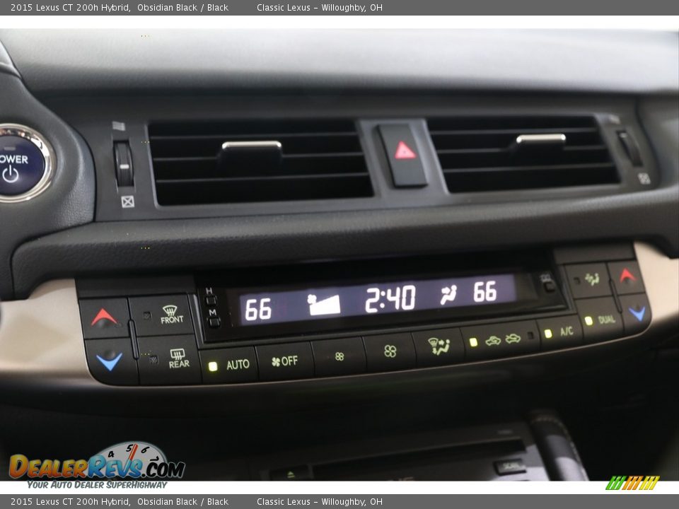 Controls of 2015 Lexus CT 200h Hybrid Photo #11