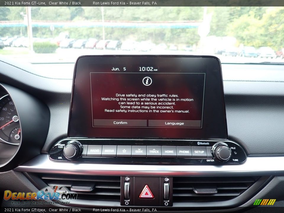 2021 Kia Forte GT-Line Clear White / Black Photo #16