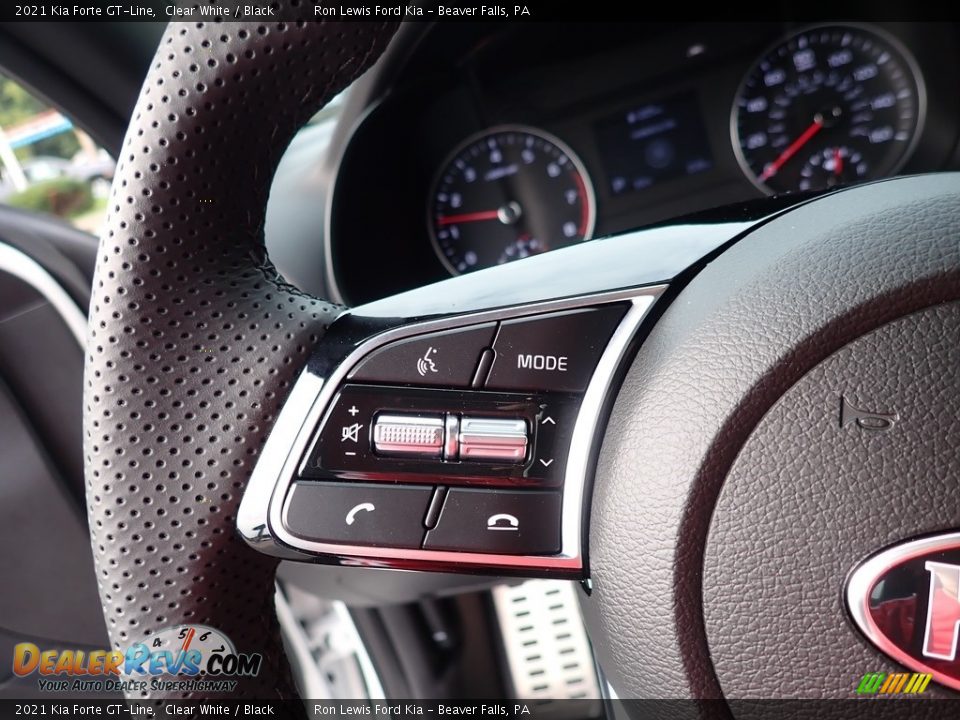 2021 Kia Forte GT-Line Clear White / Black Photo #19