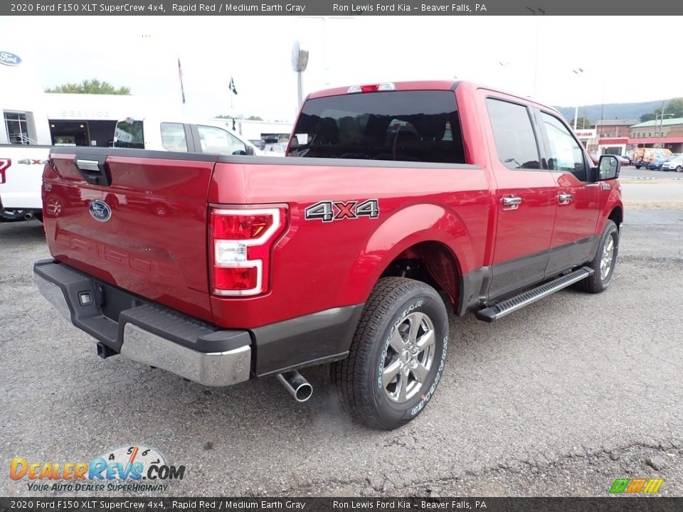 2020 Ford F150 XLT SuperCrew 4x4 Rapid Red / Medium Earth Gray Photo #2