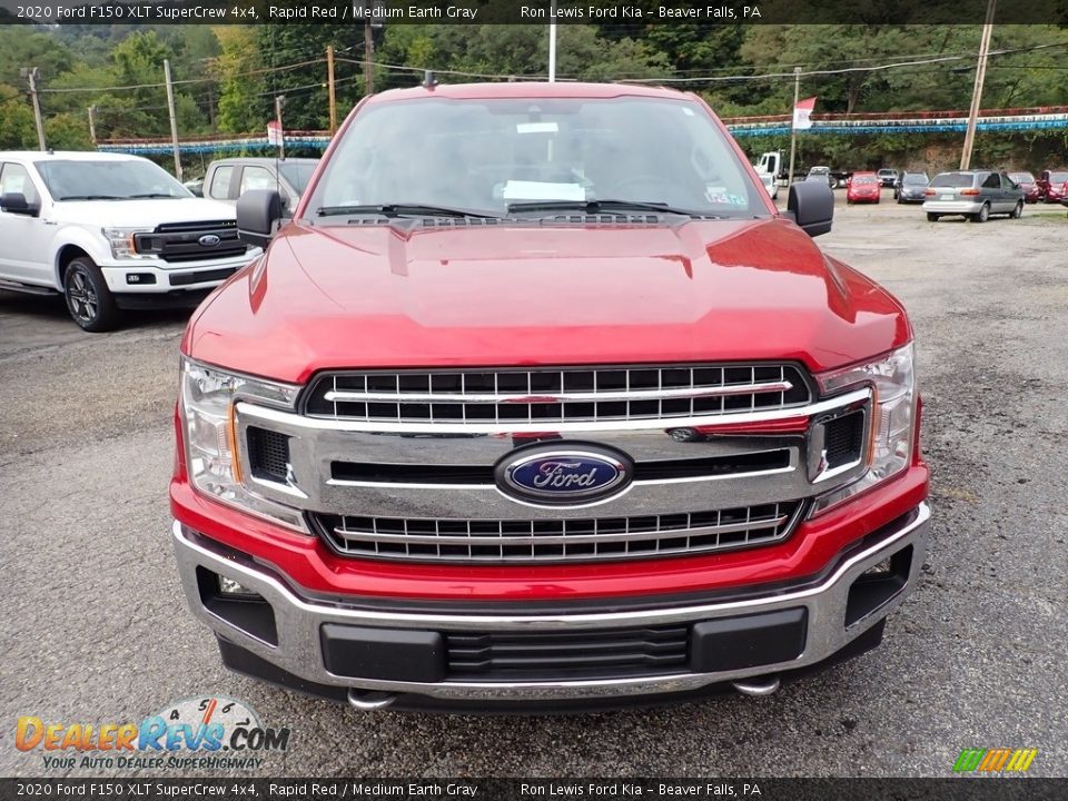 2020 Ford F150 XLT SuperCrew 4x4 Rapid Red / Medium Earth Gray Photo #4