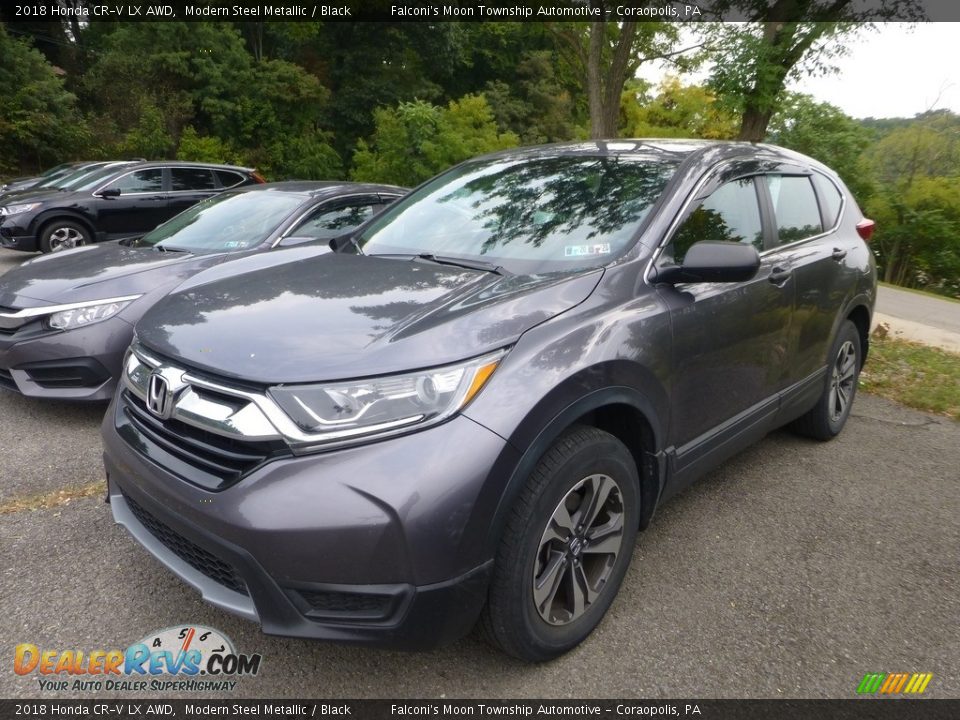 2018 Honda CR-V LX AWD Modern Steel Metallic / Black Photo #1