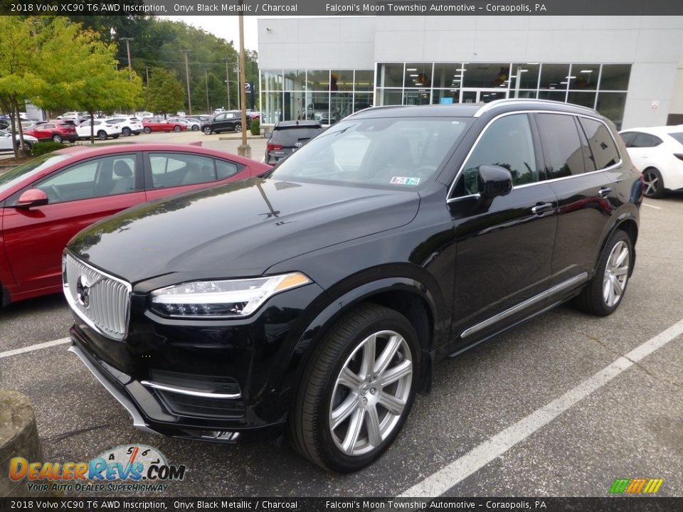 2018 Volvo XC90 T6 AWD Inscription Onyx Black Metallic / Charcoal Photo #1