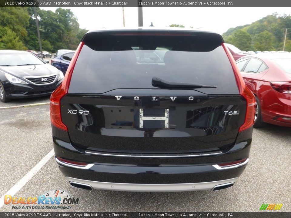 2018 Volvo XC90 T6 AWD Inscription Onyx Black Metallic / Charcoal Photo #3