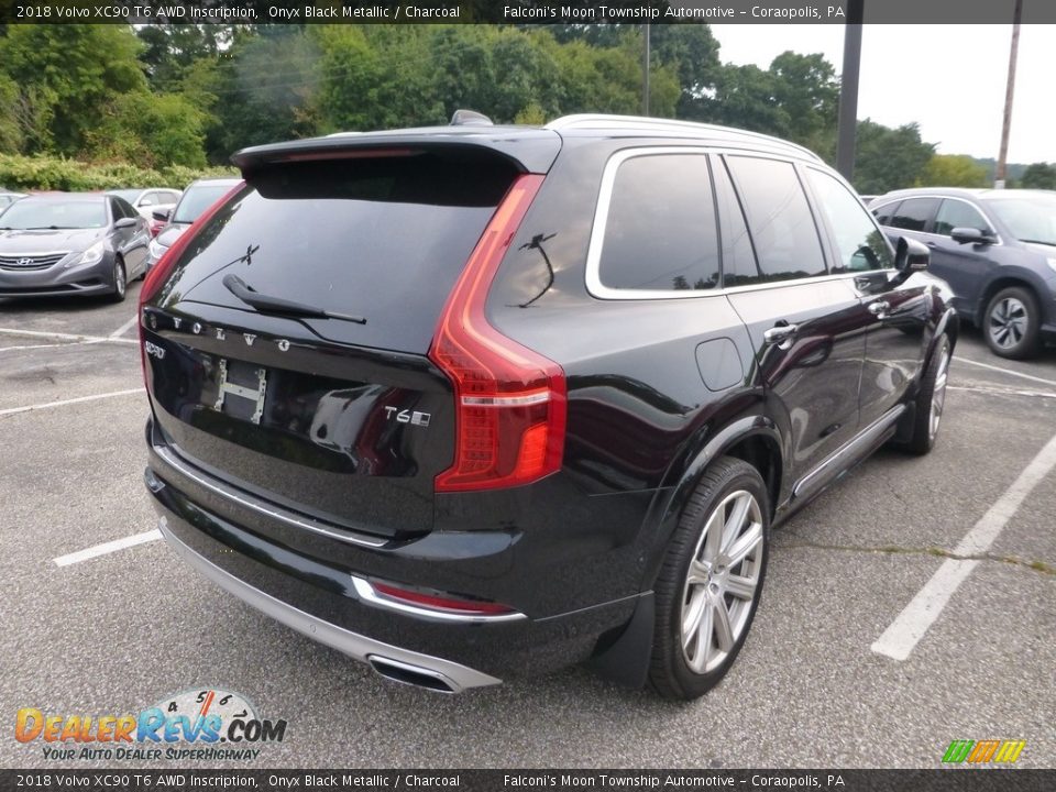 2018 Volvo XC90 T6 AWD Inscription Onyx Black Metallic / Charcoal Photo #4