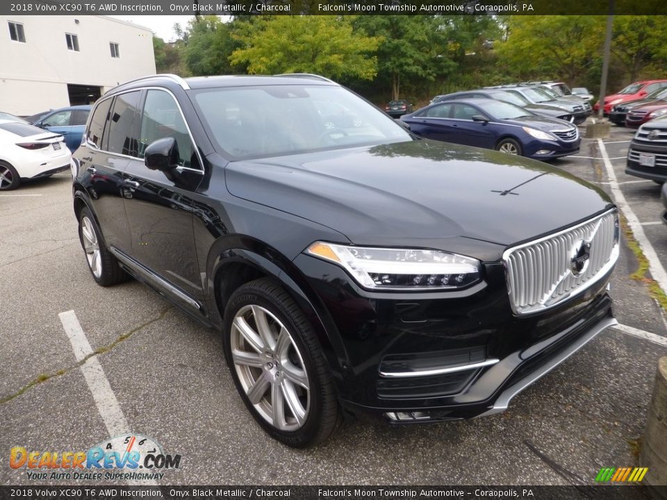 2018 Volvo XC90 T6 AWD Inscription Onyx Black Metallic / Charcoal Photo #5