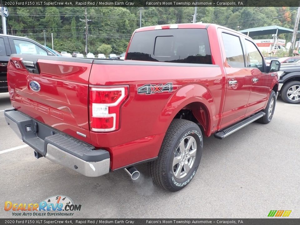 2020 Ford F150 XLT SuperCrew 4x4 Rapid Red / Medium Earth Gray Photo #2