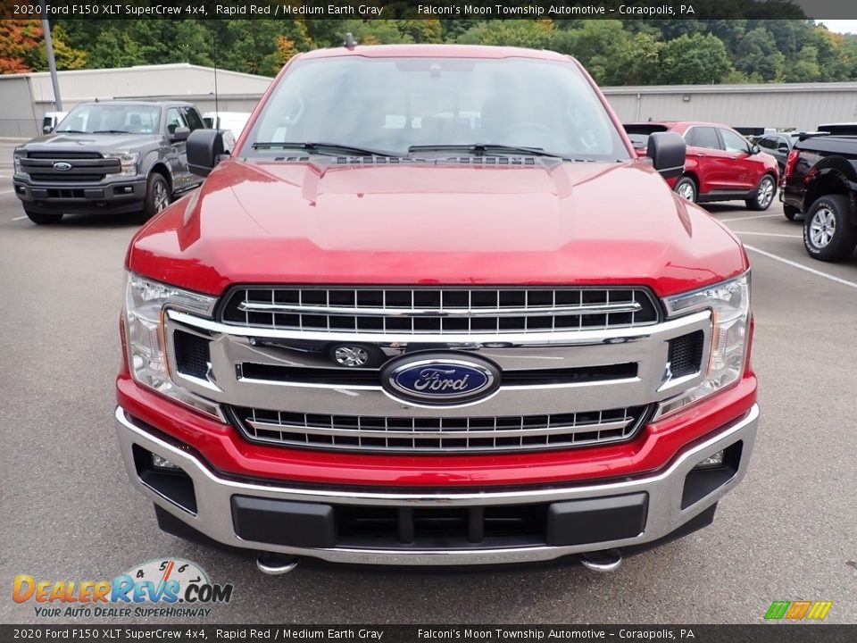 2020 Ford F150 XLT SuperCrew 4x4 Rapid Red / Medium Earth Gray Photo #4