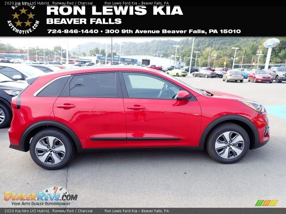 2020 Kia Niro LXS Hybrid Runway Red / Charcoal Photo #1